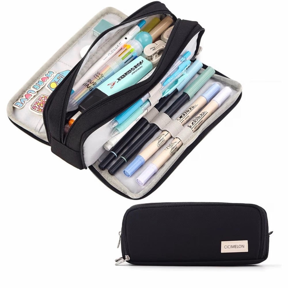 Black Pencil Case for Home Office